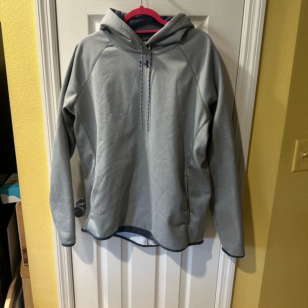 Under Armour Gray Hooded Jacket Casual Outerwear